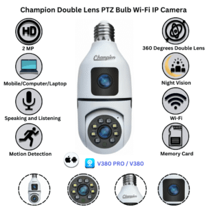 Champion Dual Lens Bulb Camera